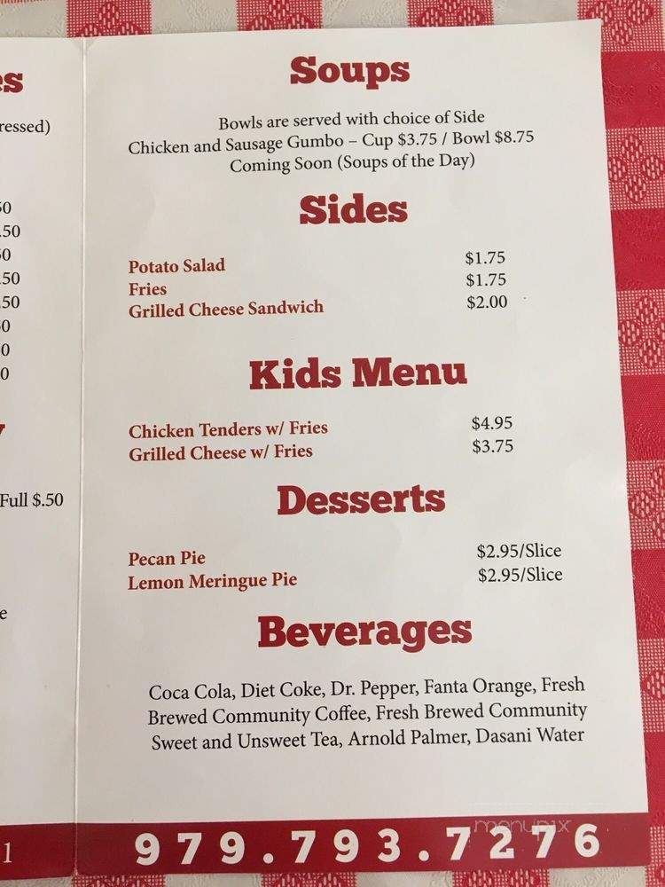 Bayou Boys - Needville, TX menu_pic