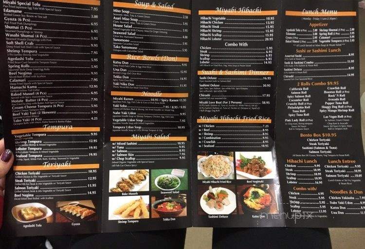 Miyabi Sushi - Katy, TX menu_pic