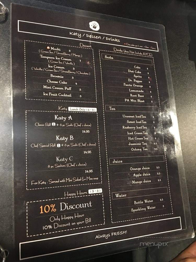 Taizzi - Katy, TX menu_pic