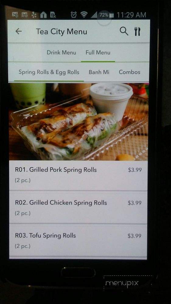 Tea City - Baytown, TX menu_pic