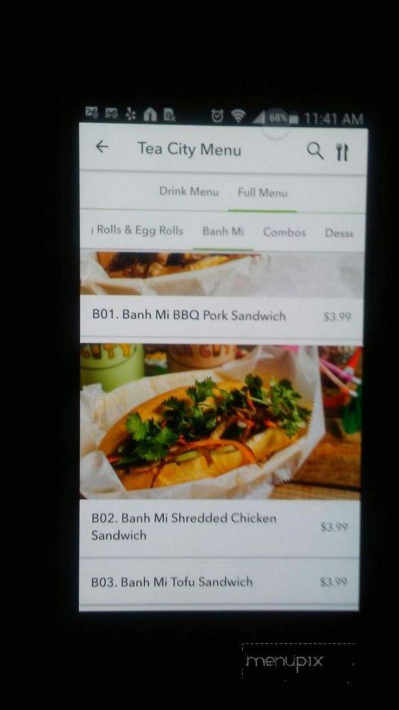 Tea City - Baytown, TX menu_pic