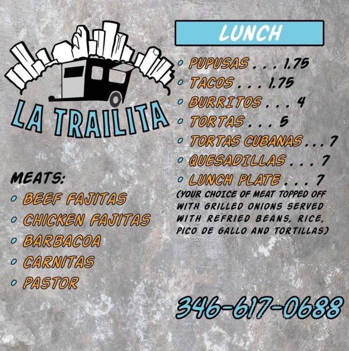 Taqueria La Trailita - Friendswood, TX menu_pic