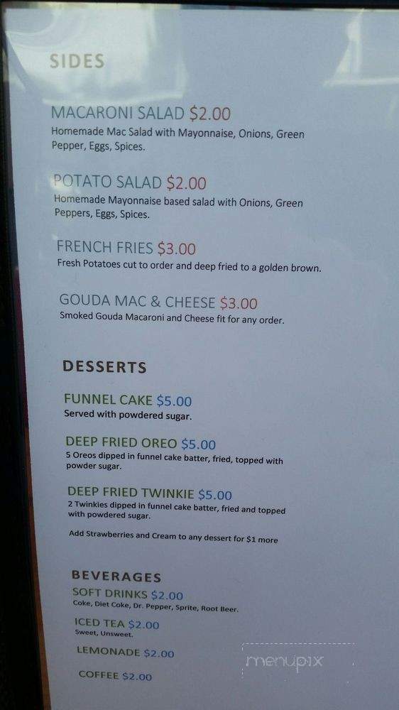 Pelican Joe's - Galveston, TX menu_pic