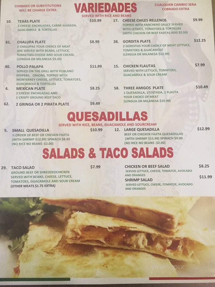 Taqueria Las Tapatias - Lake Jackson, TX menu_pic
