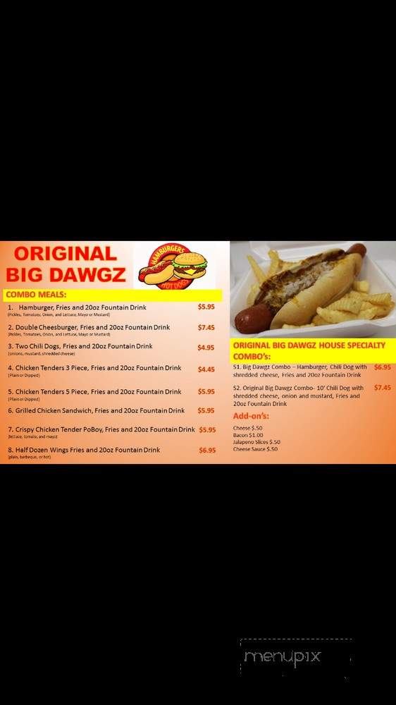 /31046722/Original-Big-Dawgz-South-Menu-Houston-TX - South Houston, TX