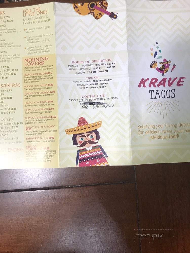 /30927973/Krave-Tacos-Menu-Webster-TX - Webster, TX