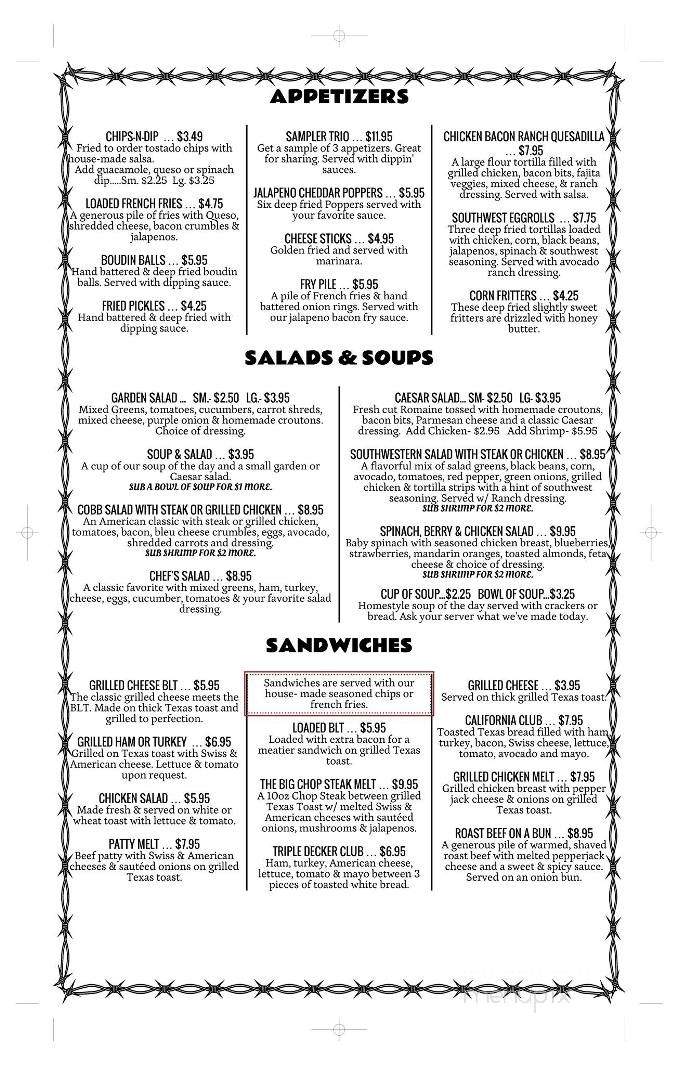 Ten West Diner - Orange, TX menu_pic