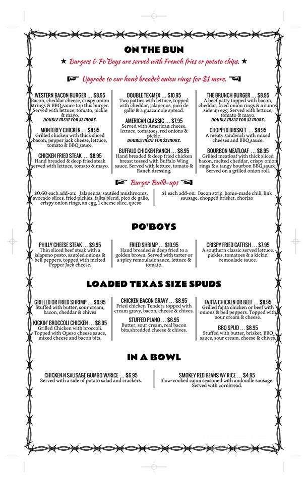 Online Menu of Ten West Diner, Orange, TX
