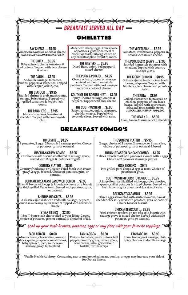Ten West Diner - Orange, TX menu_pic
