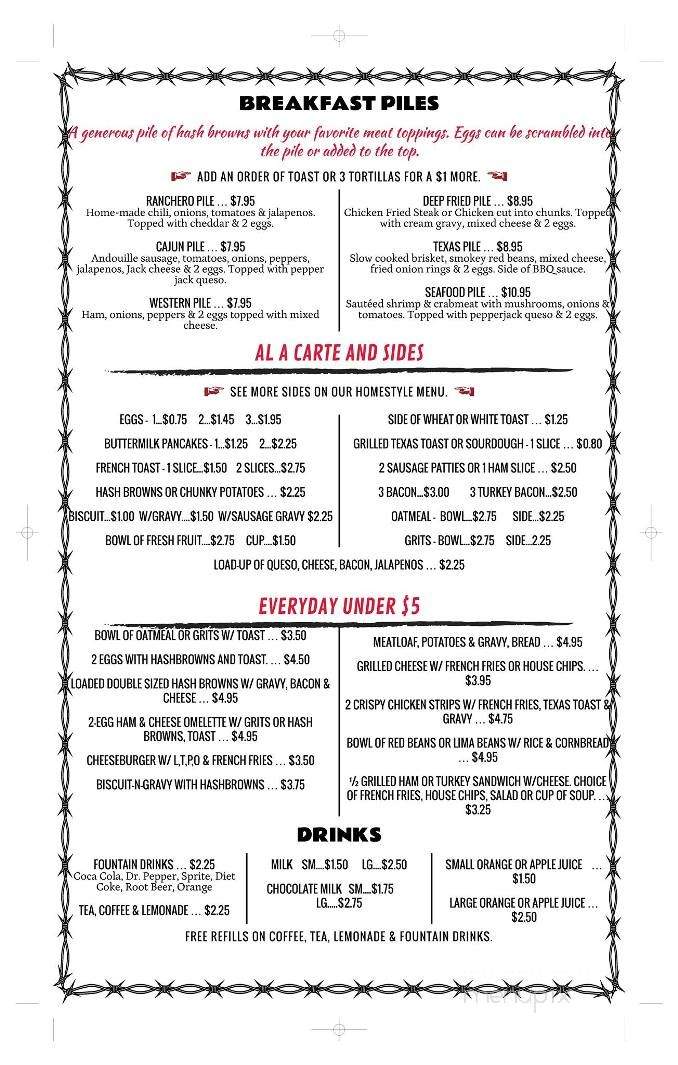 Ten West Diner - Orange, TX menu_pic
