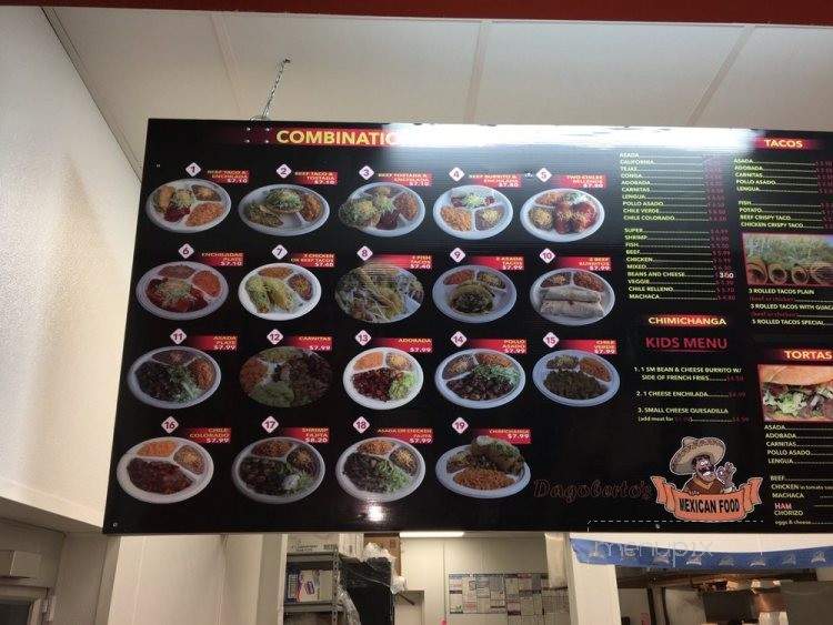 Dagoberto's Mexican Food - Helotes, TX menu_pic