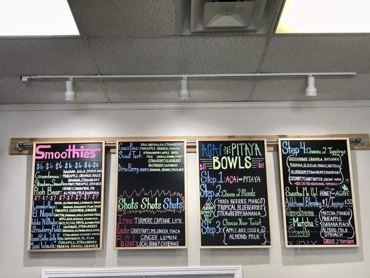 Greenhouse Juice & Smoothies - Laredo, TX menu_pic