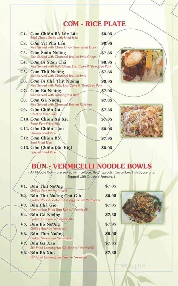 Online Menu of Pho NB, New Braunfels, TX