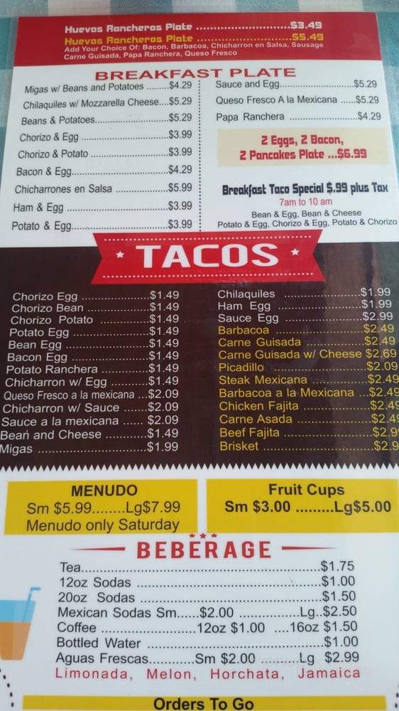Olis Eats and Treats - San Antonio, TX menu_pic
