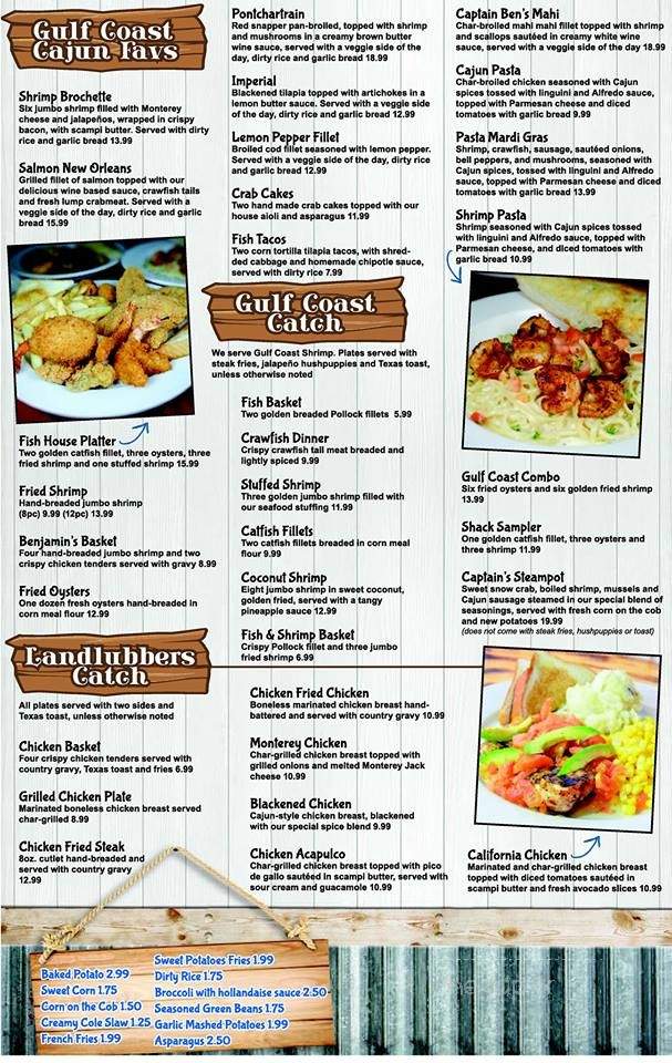 Gulf Coast Fish House - San Antonio, TX menu_pic