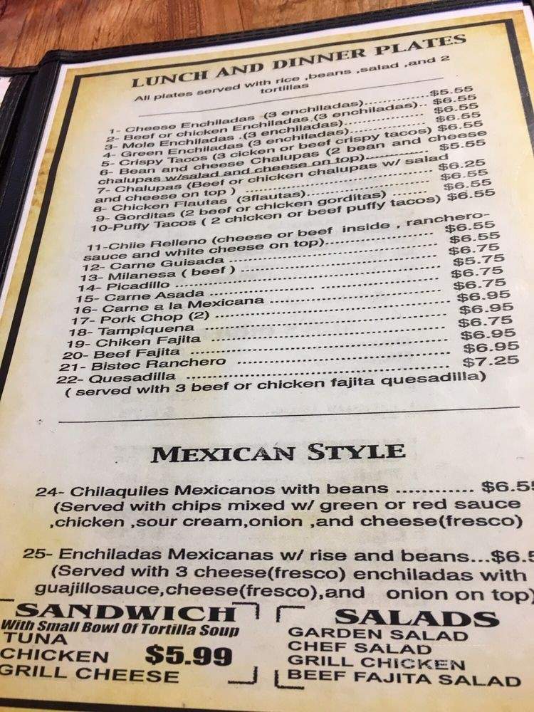 Papa Nono's 2 - San Antonio, TX menu_pic