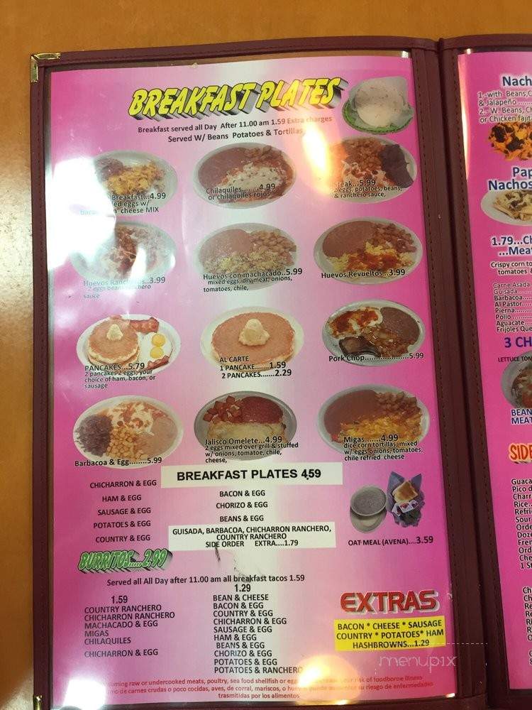 Taco Guadalajara - San Antonio, TX menu_pic