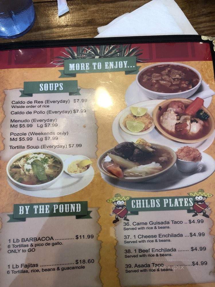 El Rodeo Mexican Grill - San Antonio, TX menu_pic