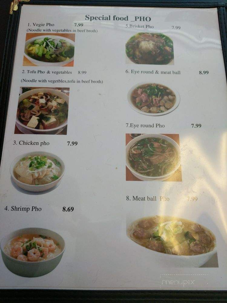 Pho Tommy - San Antonio, TX menu_pic