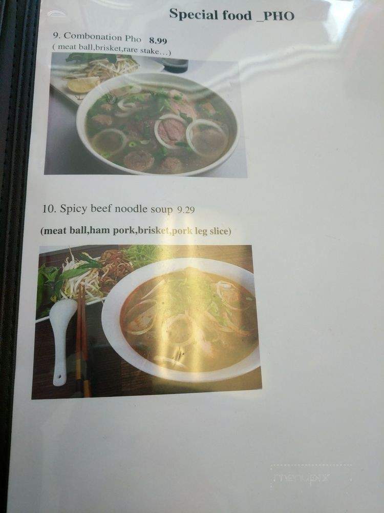 Pho Tommy - San Antonio, TX menu_pic