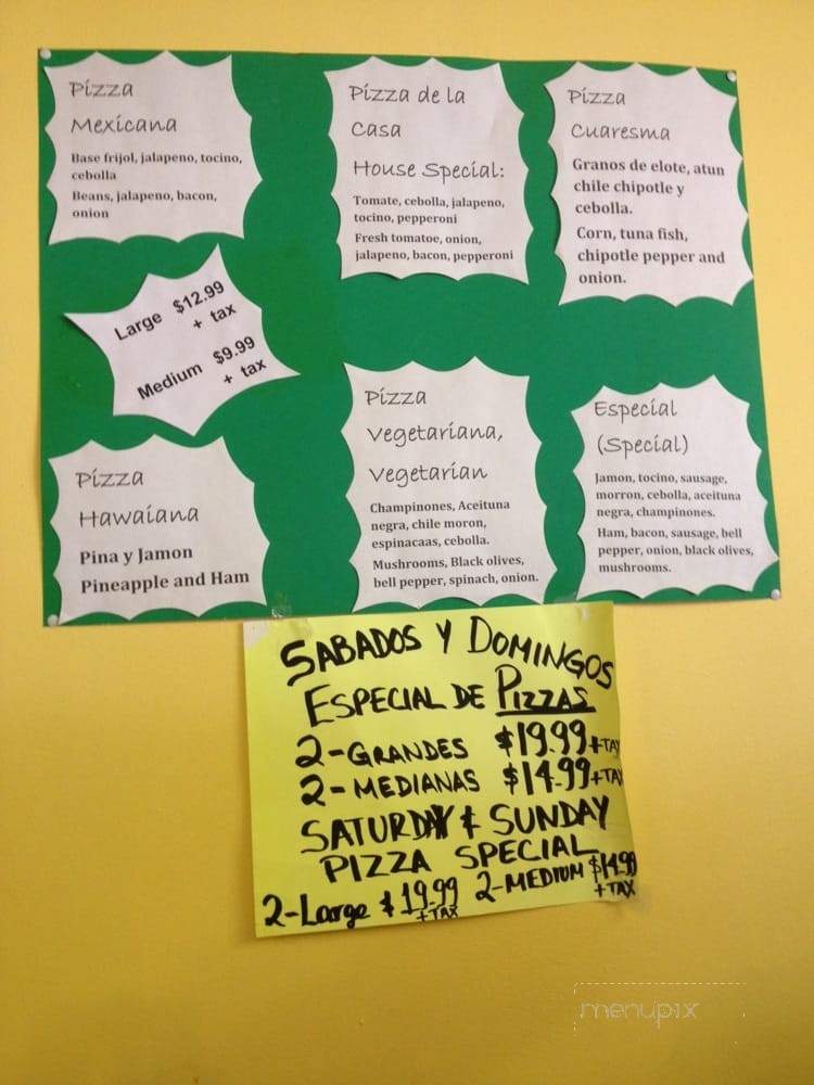 Jalisco Panificadora - Brownsville, TX menu_pic