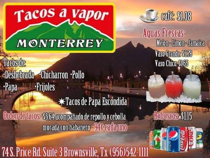 Tacos A Vapor Monterrey - Brownsville, TX menu_pic