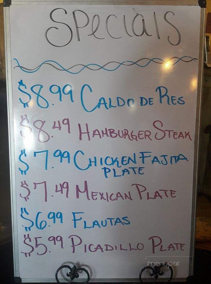 Texas Country Diner - Brownsville, TX menu_pic