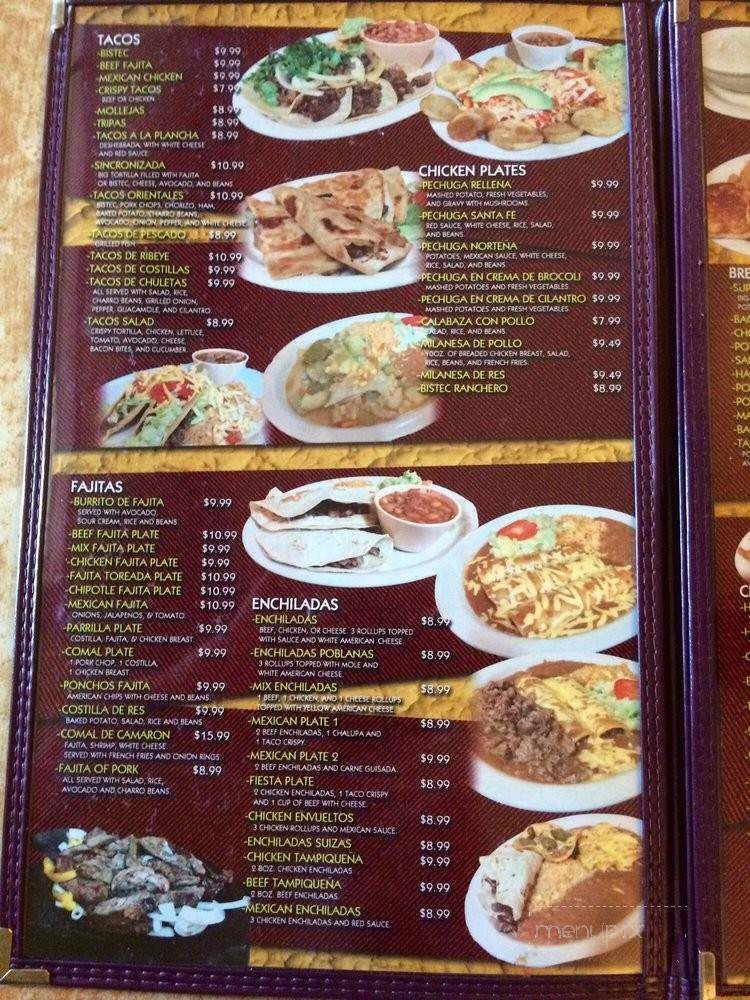 Sarahi Colima's Restaurant - Edinburg, TX menu_pic
