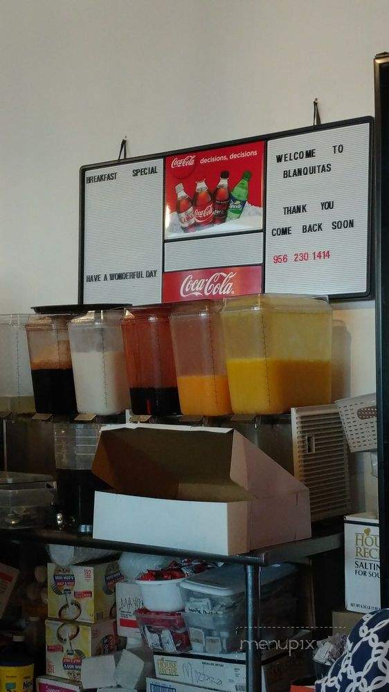 Blanquita's - Harlingen, TX menu_pic