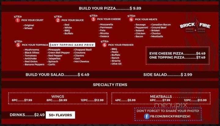 Brick Fire Pizza & More - Mission, TX menu_pic