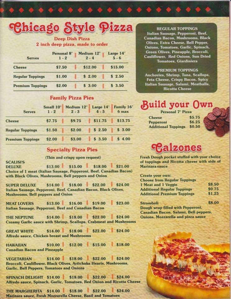 Scalisi's Chicago Style Pizza & More - Pharr, TX menu_pic