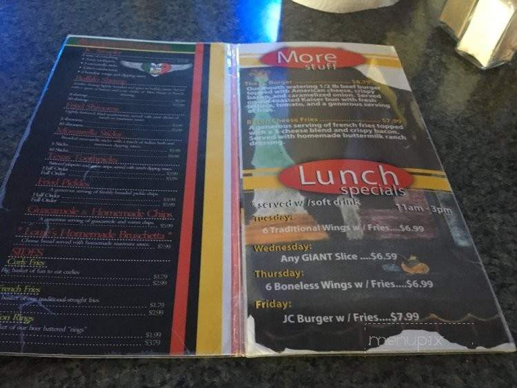 JC Wing Company / Famous Original Louie's New York Pizzeria - San Benito, TX menu_pic