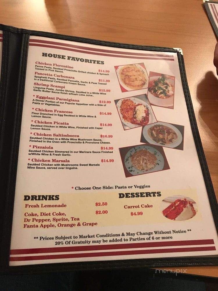 Bella Mia Italian & American cuisine - San Juan, TX menu_pic
