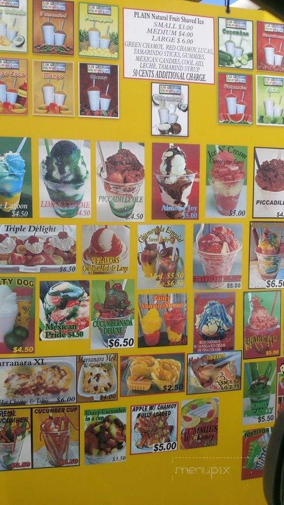 Los Gringos Natural Fruit Shaved Ice - Weslaco, TX menu_pic