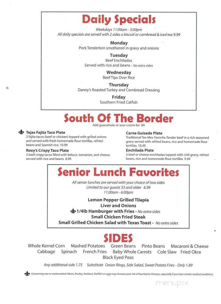 Hutto Hit The Spot Cafe - Hutto, TX menu_pic
