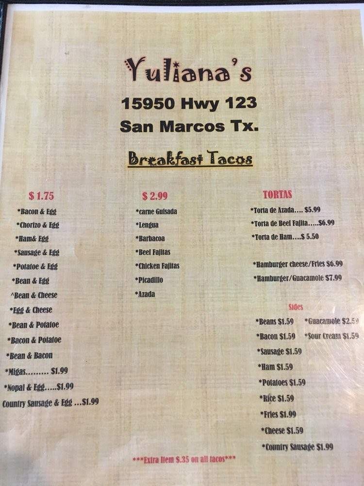 /31319340/Yulianas-San-Marcos-TX - San Marcos, TX