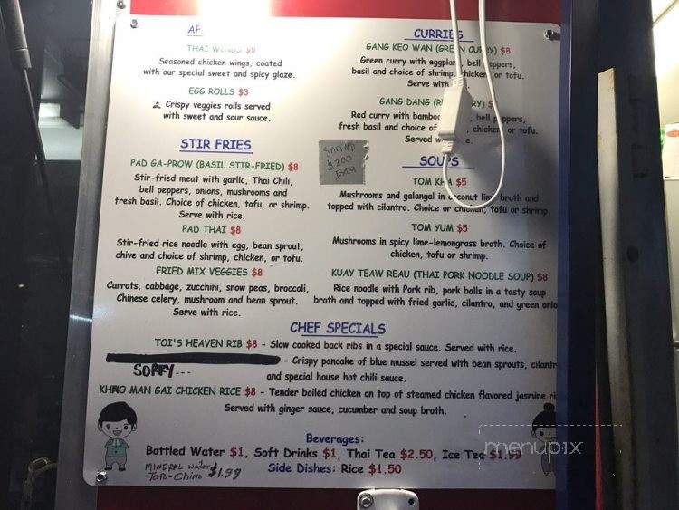 Thai-Licious - Austin, TX menu_pic