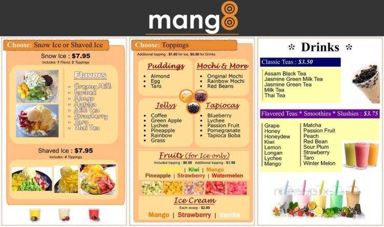 Mango 8 - Austin, TX menu_pic