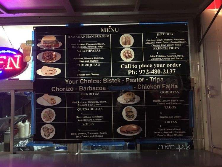 La Hawaiina - Austin, TX menu_pic