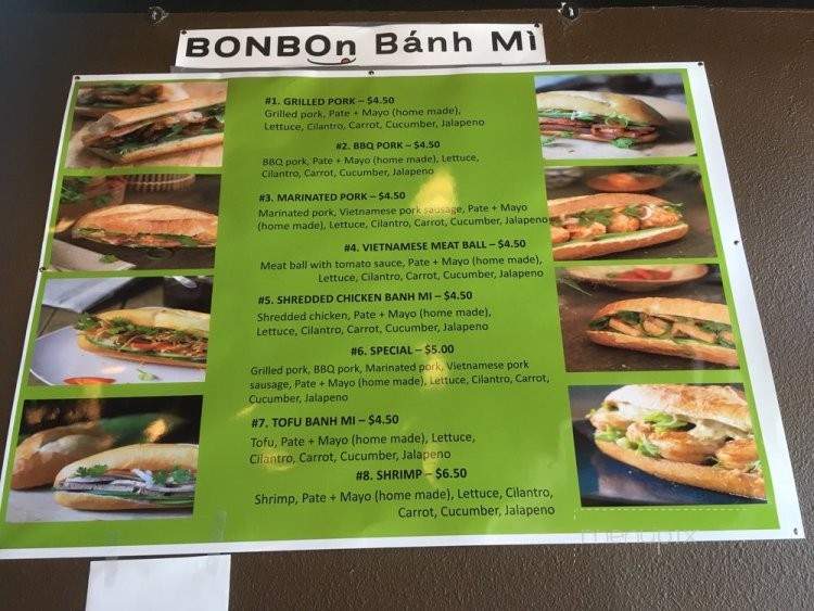BonBon Banh Mi - Austin, TX menu_pic
