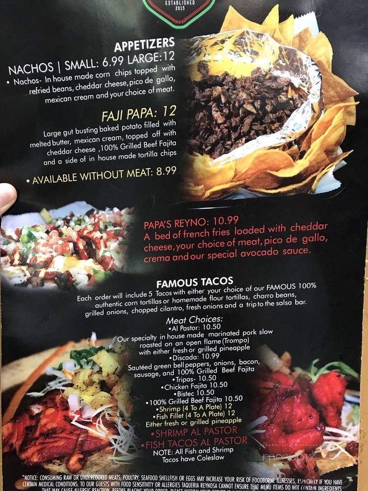 Taqueria Reynosa - Odessa, TX menu_pic