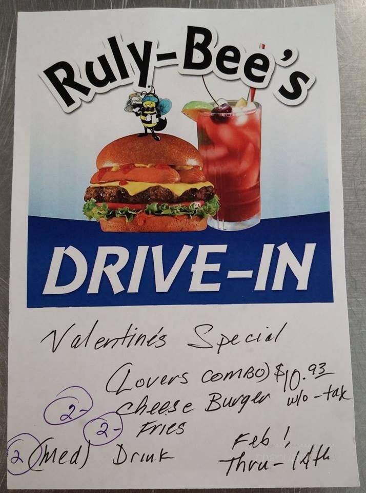 Ruly Bee's - Sudan, TX menu_pic