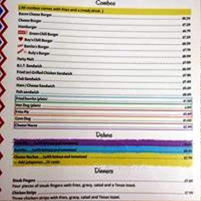 Ruly Bee's - Sudan, TX menu_pic