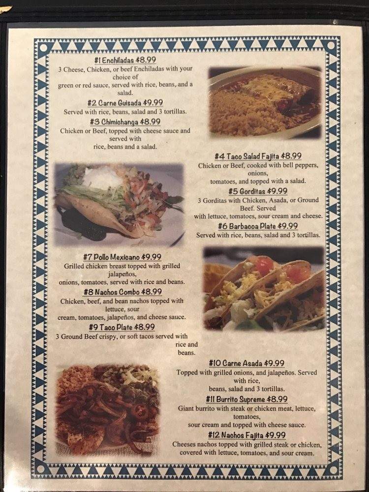 Cinco De Mayo - Lubbock, TX menu_pic