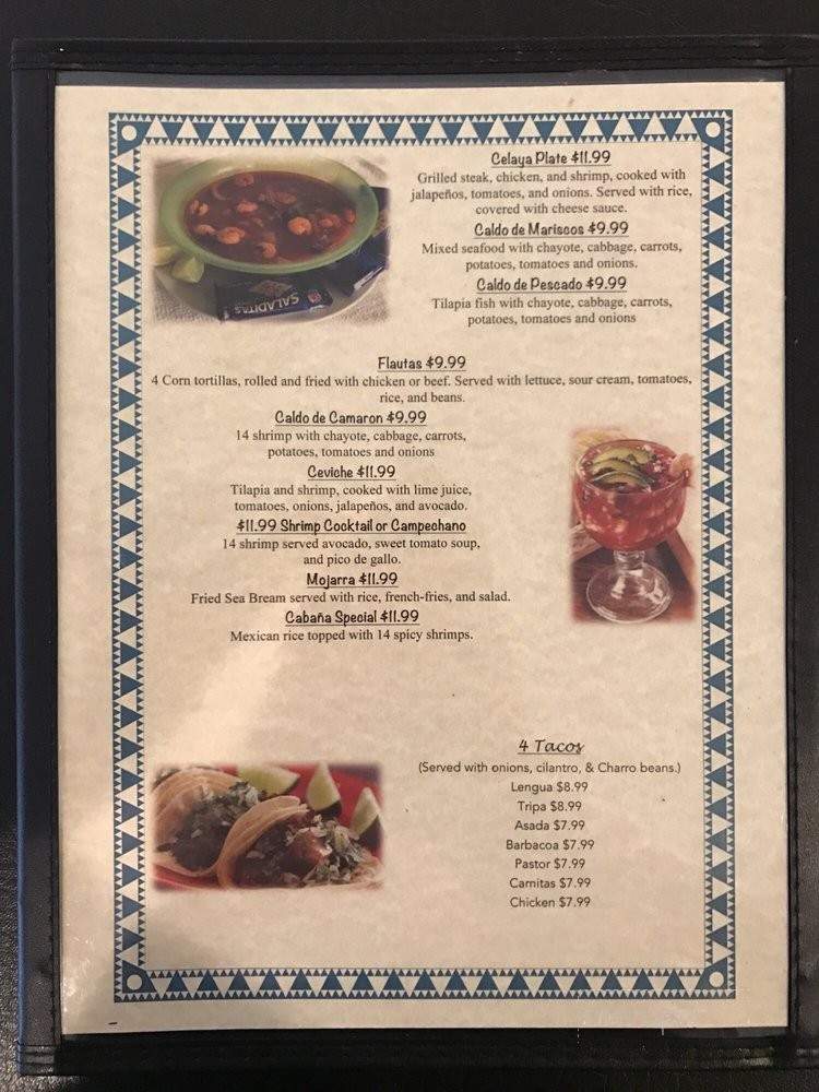 Cinco De Mayo - Lubbock, TX menu_pic