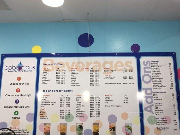 Bobalicious - Lubbock, TX menu_pic