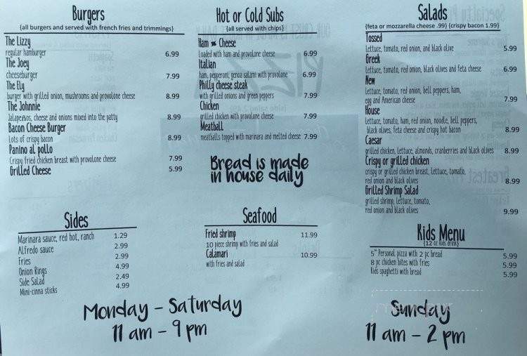 Bigg's Pizza & Grill - Sweetwater, TX menu_pic