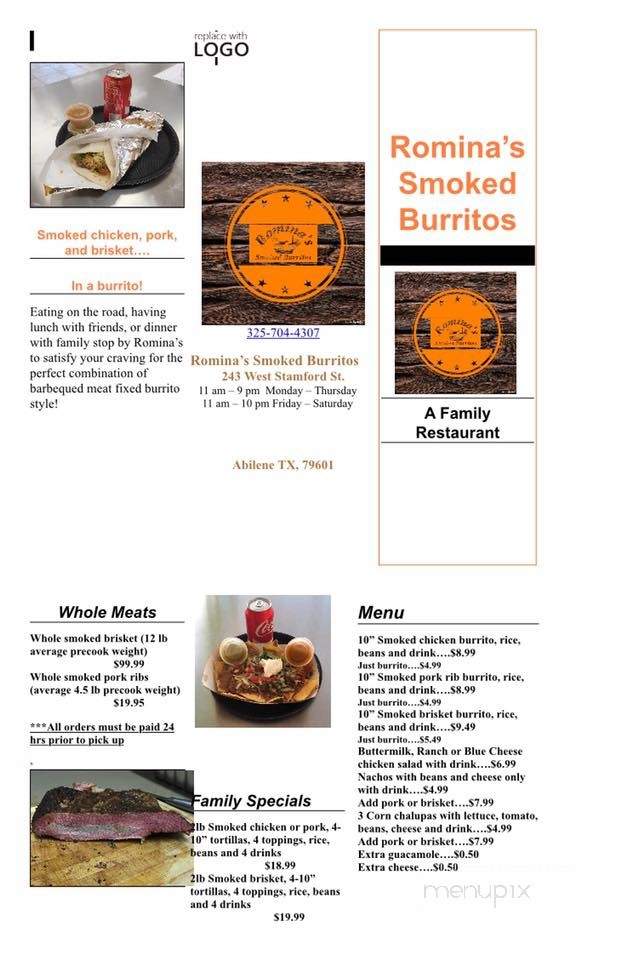 /30003954/Rominas-Smoked-Burritos-Abilene-TX - Abilene, TX