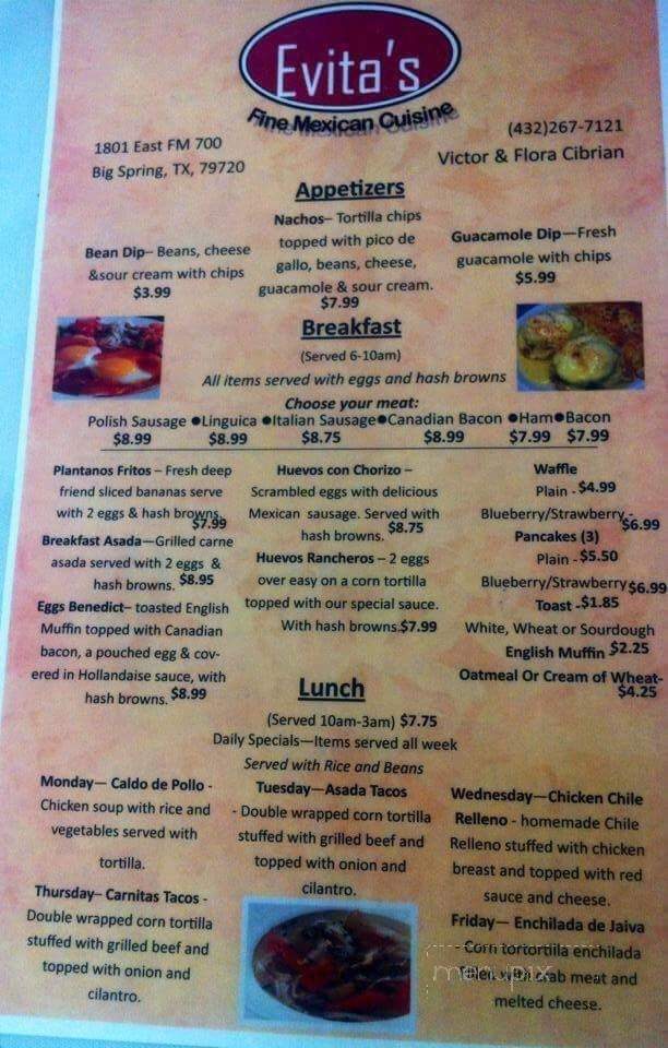 /30811044/Evitas-Cafe-Big-Spring-TX - Big Spring, TX