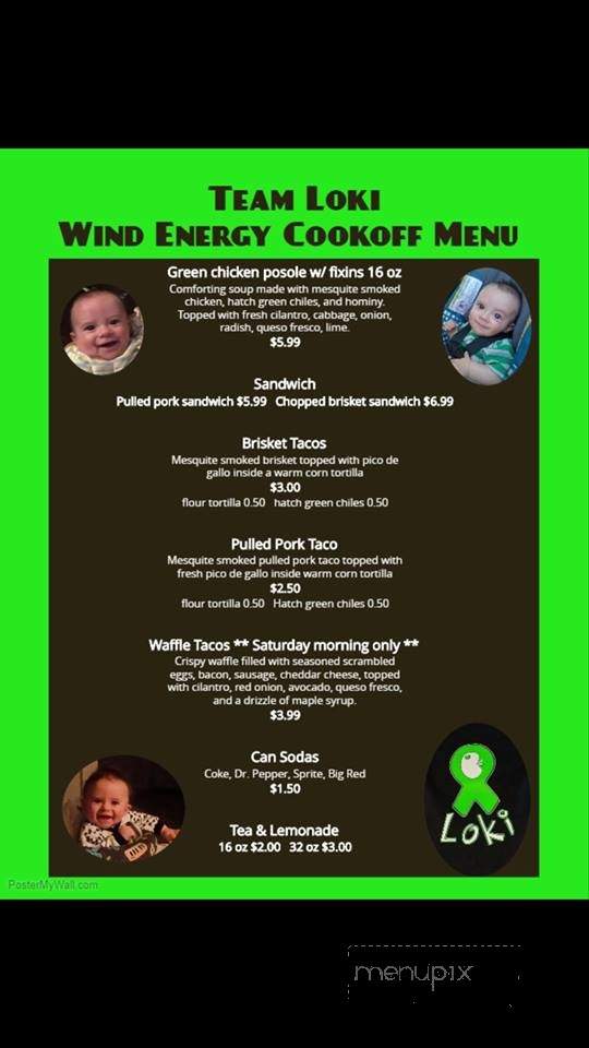 Baby Faye's - McCamey, TX menu_pic